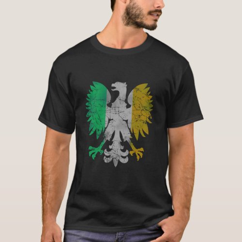 Vintage Flag of Ireland Polish Eagle Essential T_Shirt