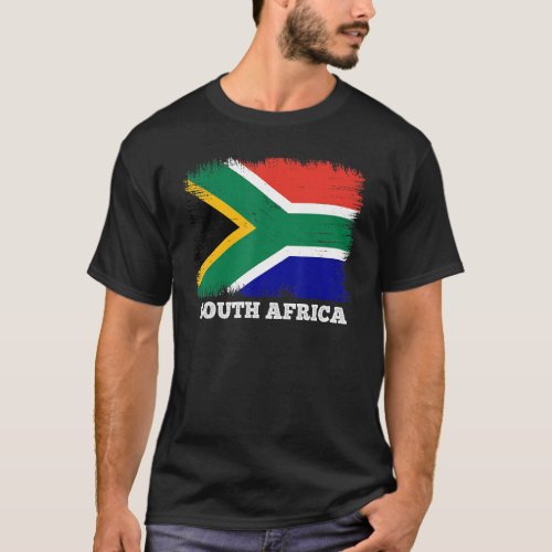 Vintage Flag South Africa Country Retro Flag South T_Shirt