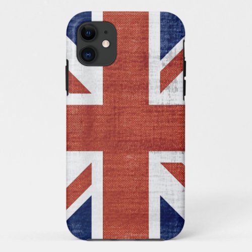 Vintage Flag United Kingdom iPhone 11 Case