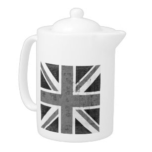 Vintage Flag United Kingdom Teapot