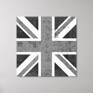 Vintage Flag United Kingdom Wrapped Canvas Print