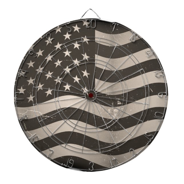 Vintage Flag United States 3 Dart Board (Front)