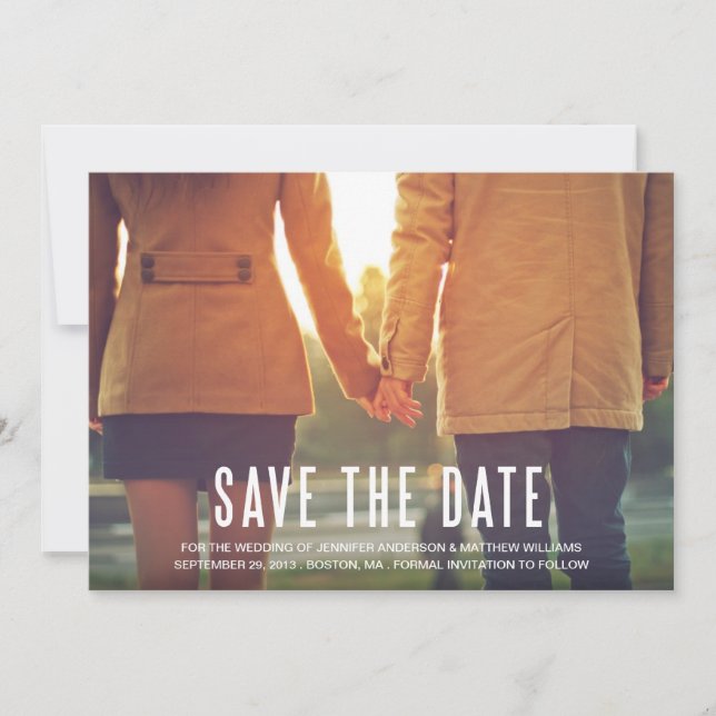 VINTAGE FLAIR | SAVE THE DATE ANNOUNCEMENT (Front)