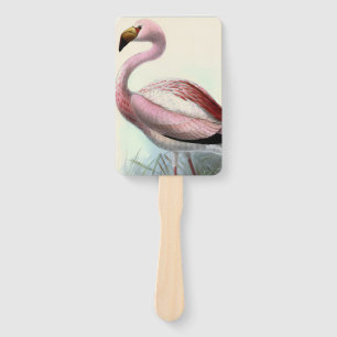 Vintage Flamingo Hand Fan