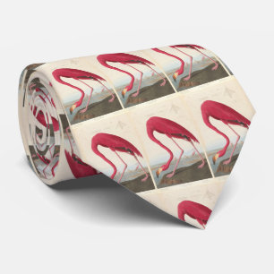 Vintage Flamingo Illustration (1838) Neck Tie