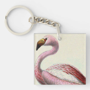Vintage Flamingo Keychain