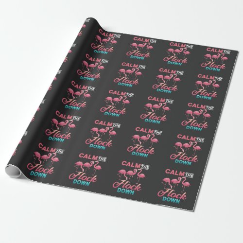 Vintage Flamingo Sarcastic Inappropriate Saying Wrapping Paper