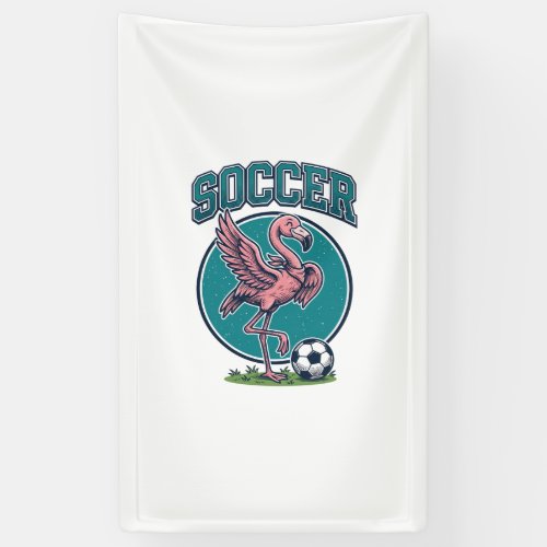 Vintage Flamingo Soccer Player Graphic Shirt_1 Banner