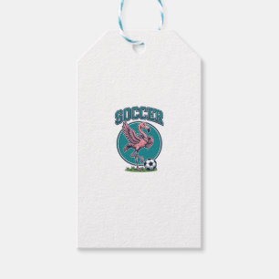 Vintage Flamingo Soccer Player Graphic Shirt_1 Gift Tags