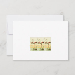 Vintage Flamingo Thank You Card