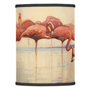 Vintage Flamingos by Sydney Long Lamp Shade
