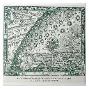Vintage Flammarion Illustration of Universe Ceramic Tile