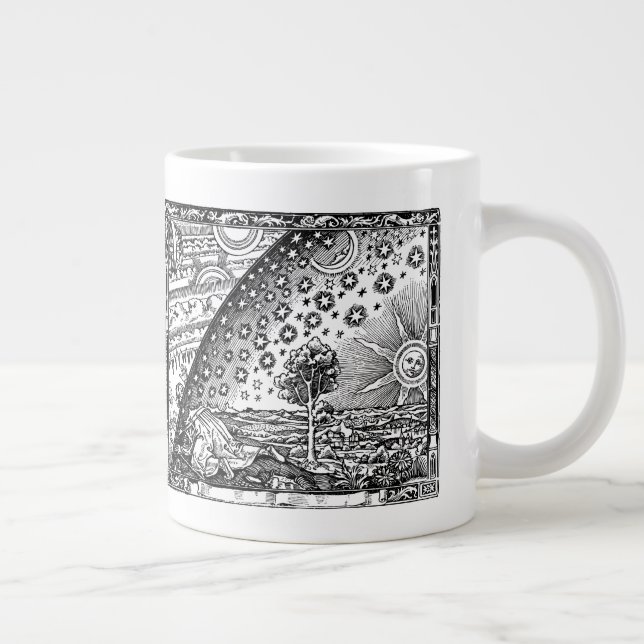 Vintage Flammarion Illustration of Universe Giant Coffee Mug (Right)