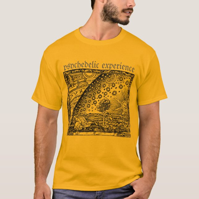 Vintage Flammarion Illustration of Universe T-Shirt (Front)