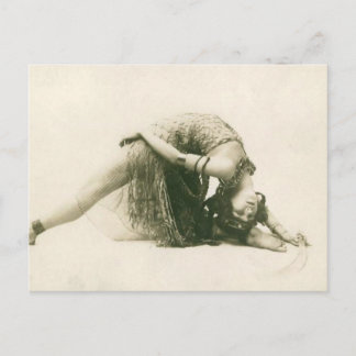 Vintage Flapper Dancer La Sylphe Backbend Postcard