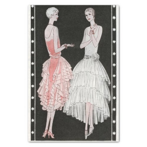 Vintage Flapper Fashion Tissue Paper