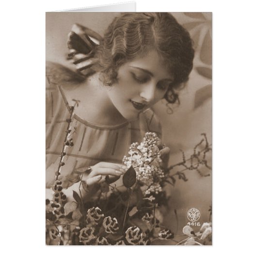 Vintage Flapper Photograph (151) Cards (Front)