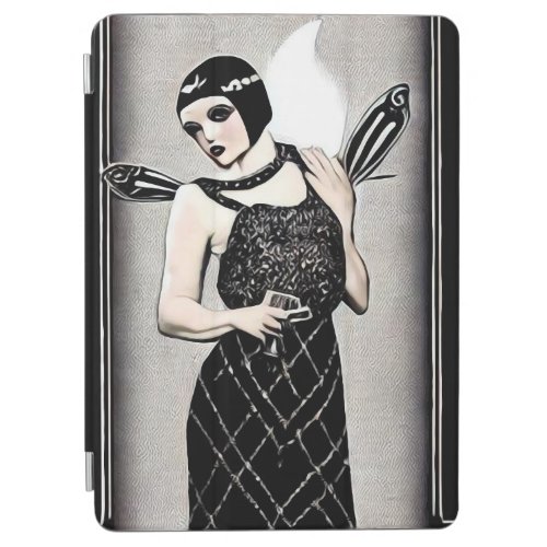 Vintage Flapper Woman with Wings iPad Air Cover