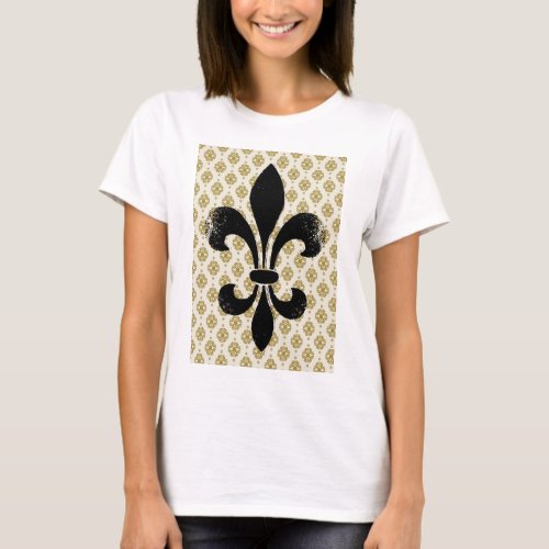 Vintage Fleur de lis T_Shirt