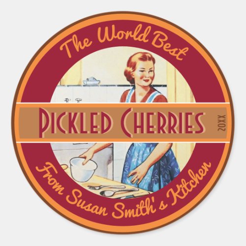 Vintage Flexible Free Text Homemade Food Label