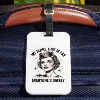 Vintage Flight Attendant Luggage Tag