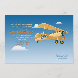 Vintage Flight Invitation