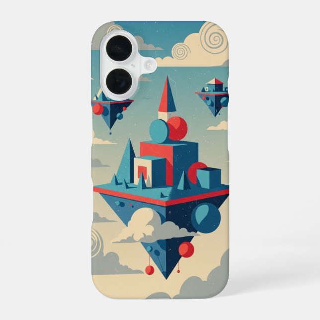 Vintage Floating Islands iPhone Case (Back)