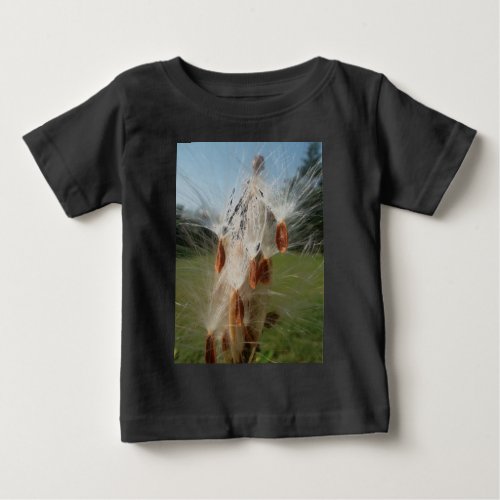 Vintage Flora and Fauna Milkweeds Floatingjpg Baby T_Shirt