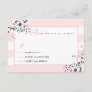 Vintage Flora RSVP Cards