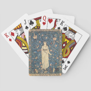 Vintage Flora Tapestry by William Morris Poker Cards