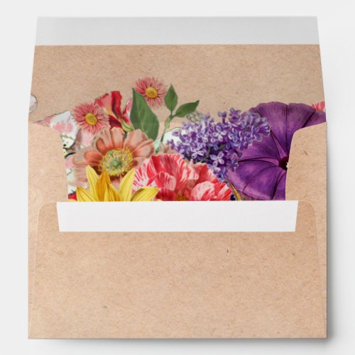 Vintage Floral 3 Envelope