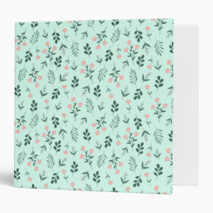 Vintage Floral 3 Ring Binder