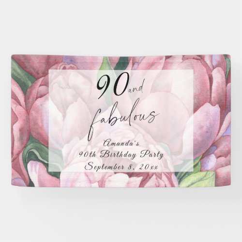 Vintage Floral 90th Birthday Party