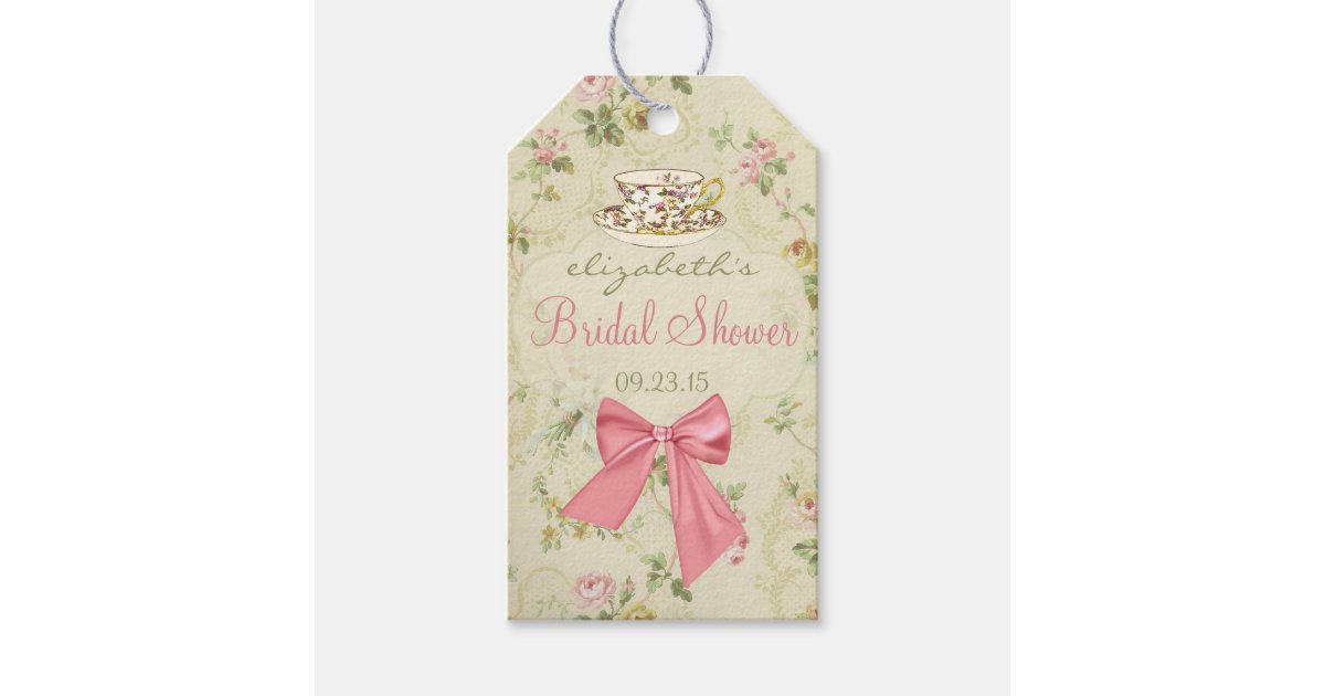 wedding shower gift tags