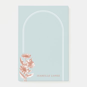 Vintage Floral Arch Custom Notes - Blue by AmberBarkley at Zazzle