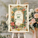 Vintage Floral Art Nouveau 60th Birthday Foam Board<br><div class="desc">Elevate your milestone celebration with our Vintage Floral Art Nouveau 60th Birthday Foam Board, a perfect addition to your event decor that combines functionality with timeless elegance. Featuring intricate floral patterns and sophisticated Art Nouveau details, this foam board serves as a stylish and practical centerpiece for your 60th birthday party....</div>