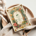 Vintage Floral Art Nouveau 90th Birthday Invitation<br><div class="desc">Celebrate a remarkable milestone with our Vintage Floral Art Nouveau 90th Birthday Invitation, designed to set the tone for an elegant and memorable celebration. Featuring intricate floral patterns and sophisticated Art Nouveau details, this invitation combines vintage charm with timeless beauty, perfect for honoring a loved one's 90th birthday. Key Features:...</div>