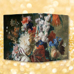 Vintage Floral Art School Office Gold Monogrammed 3 Ring Binder<br><div class="desc">Create your own custom, personalized, monogrammed, vintage art, home / office / school / wedding albums / recipe book / photo album / kitchen binder, featuring a beautiful vintage intricate detailed oil painting on wood, by Jan van Huysum, of a bouquet of flowers in an urn. The binder features text...</div>