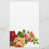 Vintage Floral Baby Carriage Baby Shower Bingo (Back)