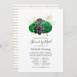 Vintage Floral Baby or Bridal Shower by Mail Invitation