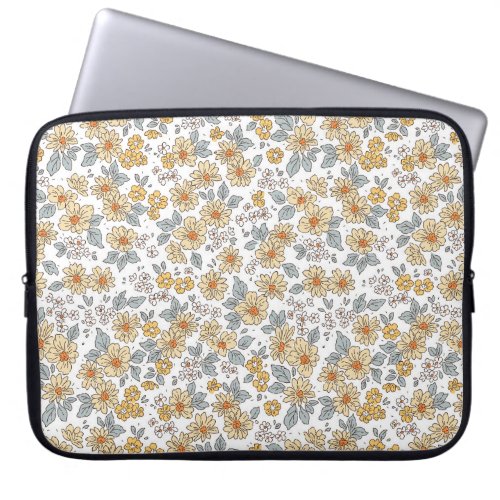 Vintage floral background Floral pattern with sma Laptop Sleeve