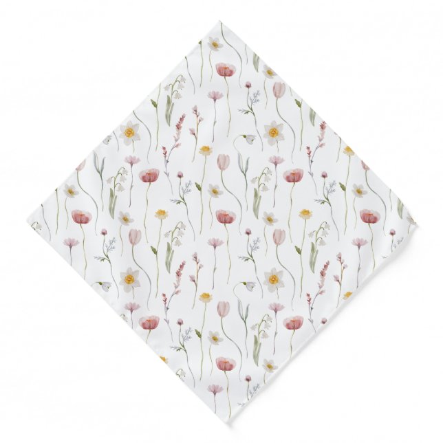 Vintage Floral  Bandana (Front)