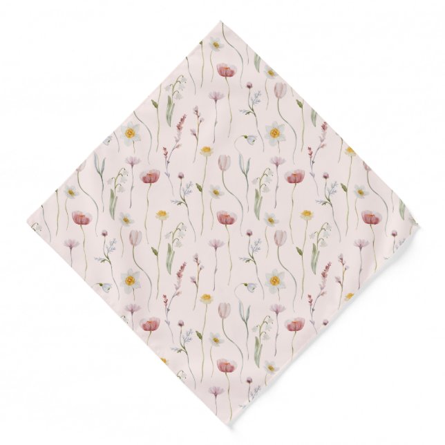 Vintage Floral  Bandana (Front)