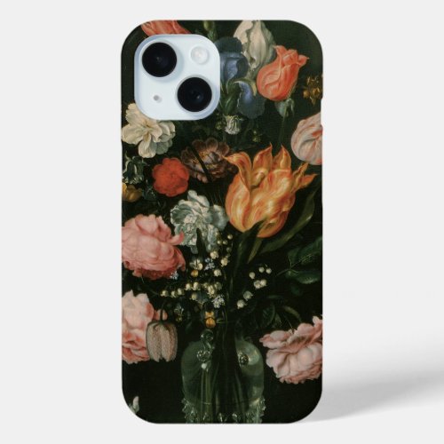 Vintage Floral Baroque Vase of Flowers in a Niche iPhone 15 Case