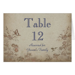 Vintage Floral Beige Cards