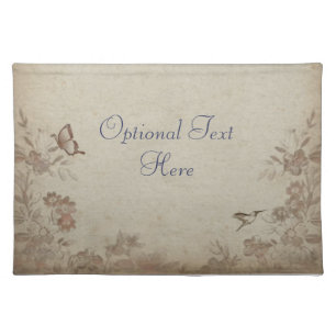 Vintage Floral Beige Placemat