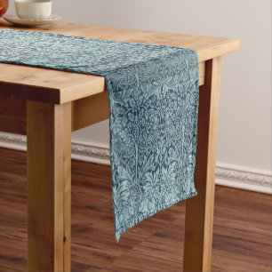 Vintage Floral Birds William Morris Brer Rabbit Short Table Runner