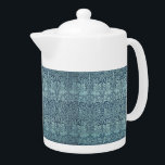 Vintage Floral Birds William Morris Brer Rabbit Teapot<br><div class="desc">The design for this product was inspired by “Brer Rabbit” an 1882 floral design with rabbits and birds block-printed on cotton plain weave by William Morris. Morris was an English textile designer, poet novelist, translator, and social activist and was a major contributor to the revival of traditional British textile arts...</div>