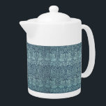 Vintage Floral Birds William Morris Brer Rabbit Teapot<br><div class="desc">The design for this product was inspired by “Brer Rabbit” an 1882 floral design with rabbits and birds block-printed on cotton plain weave by William Morris. Morris was an English textile designer, poet novelist, translator, and social activist and was a major contributor to the revival of traditional British textile arts...</div>