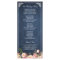 Vintage Floral Blue Chalkboard Wedding Program